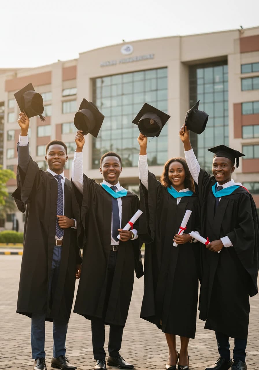 Successful graduates celebrating their academic achievements